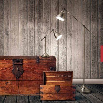 Ideal Lux - Vägglampa NEWTON 1xE27/42W/230V bronsfärgad