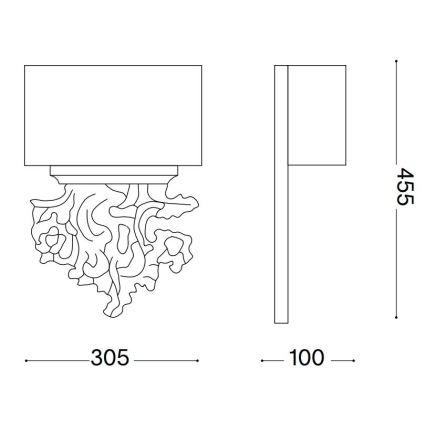 Ideal Lux - Vägglampa PETER 2xE14/40W/230V
