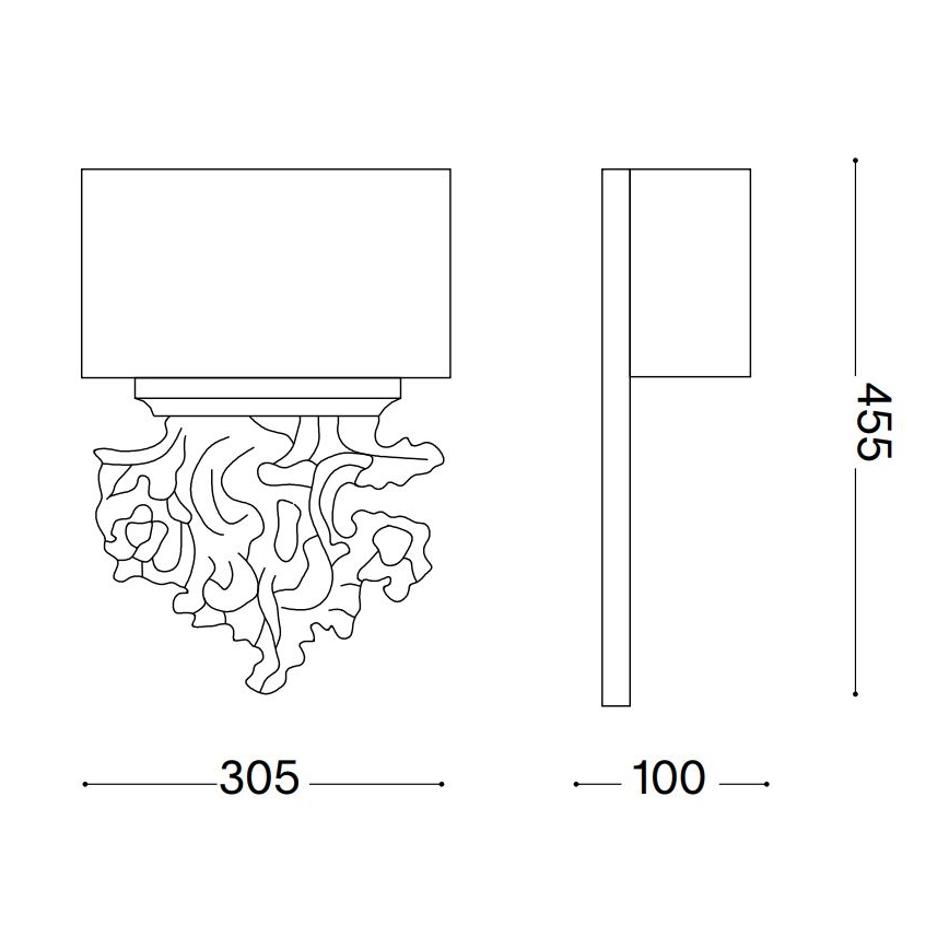 Ideal Lux - Vägglampa PETER 2xE14/40W/230V