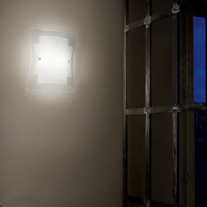 Ideal Lux - Vägglampa TRIPLO 1xE27/60W/230V klar