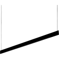 Ideal Lux - vajerupphängd LED-pendel DESK ACCENT LED/36W/230V CRI 90 120 cm svart