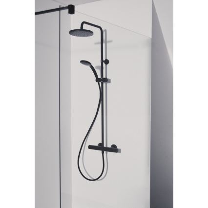 Ideal Standard A7545XG - Duschset med termostatblandare CERATHERM T25 matt svart