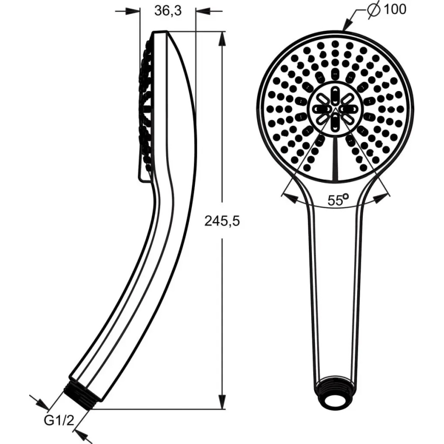 Ideal Standard B9403AA - Handdusch IDEALRAIN i polerat krom