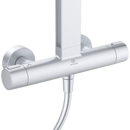 Ideal Standard BD583SI - Duschset med termostatblandare CERATHERM ALU+ i silver