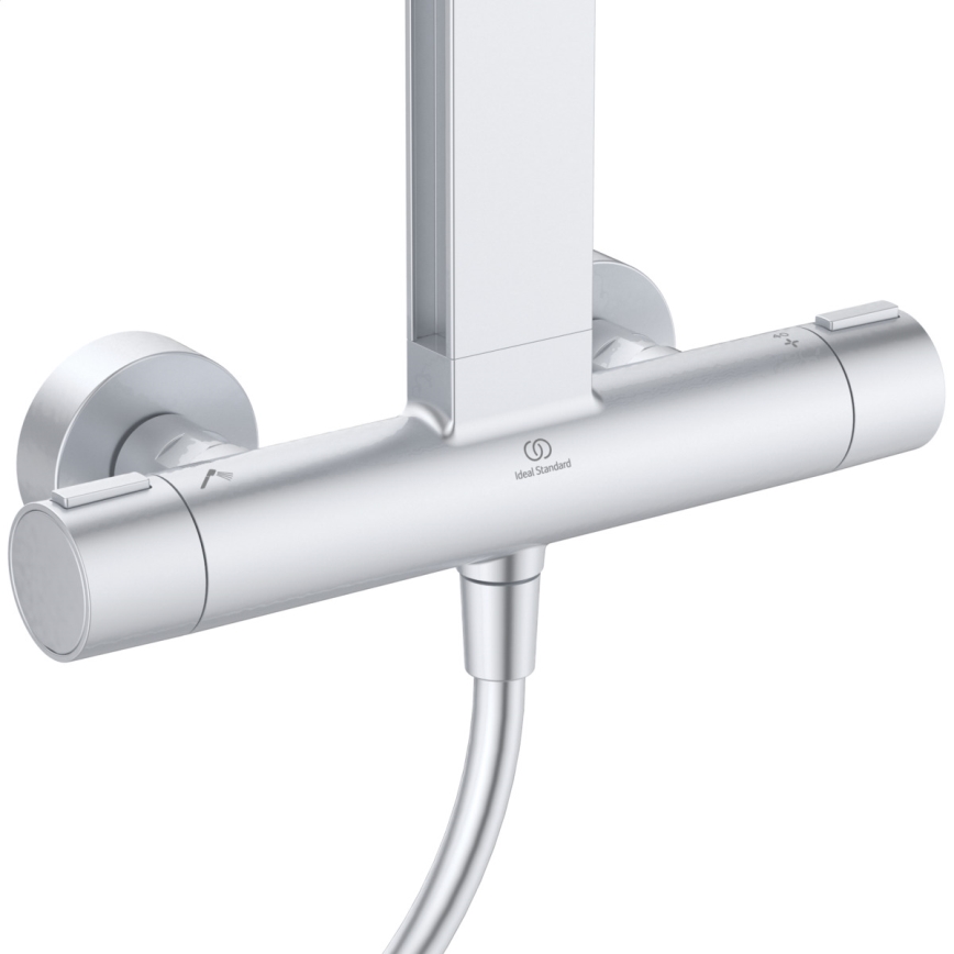 Ideal Standard BD583SI - Duschset med termostatblandare CERATHERM ALU+ i silver