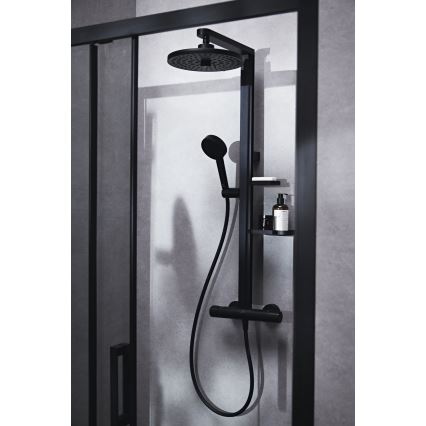 Ideal Standard BD583XG - Duschset med CERATHERM ALU+ blandare, matt svart