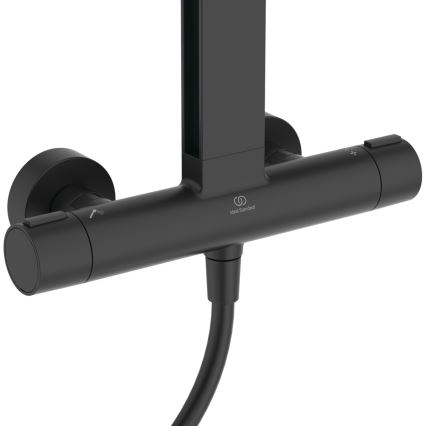 Ideal Standard BD583XG - Duschset med CERATHERM ALU+ blandare, matt svart