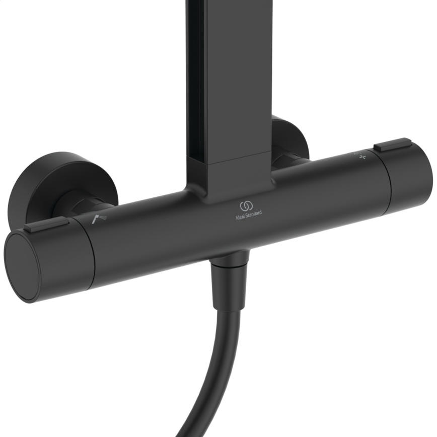 Ideal Standard BD583XG - Duschset med CERATHERM ALU+ blandare, matt svart