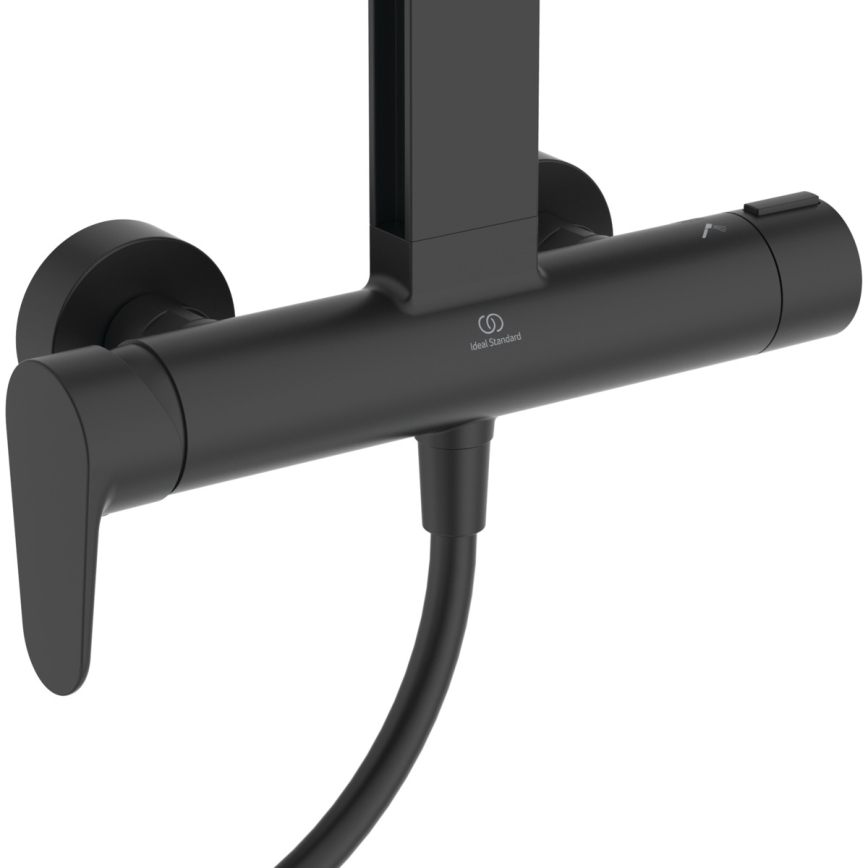 Ideal Standard BD584XG - Duschset med CERAFLOW ALU+ blandare, matt svart