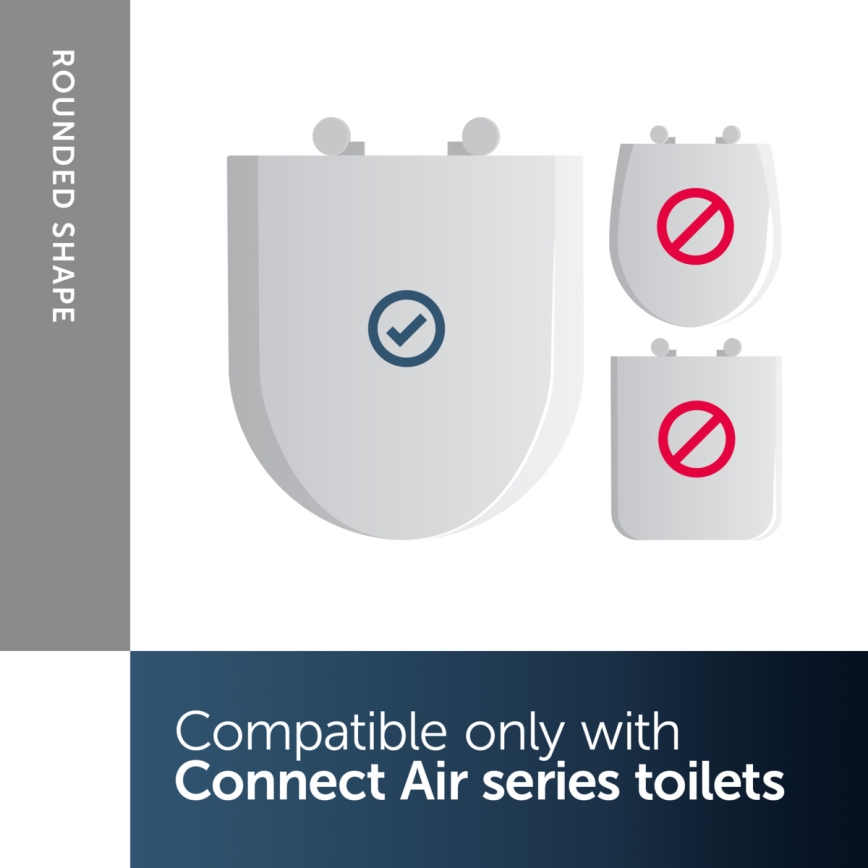 Ideal Standard E036601 - SoftClose-toalettsits CONNECT AIR, vit