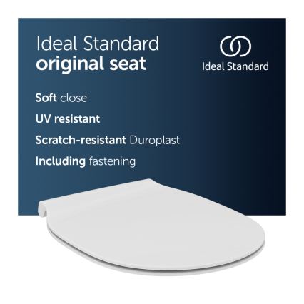 Ideal Standard E036601 - SoftClose-toalettsits CONNECT AIR, vit