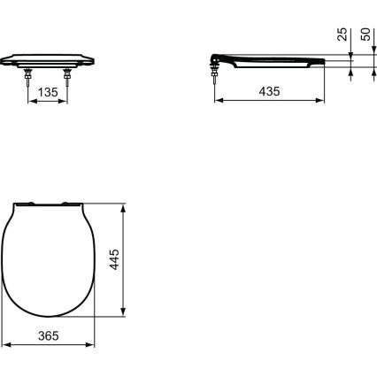 Ideal Standard E036601 - SoftClose-toalettsits CONNECT AIR, vit