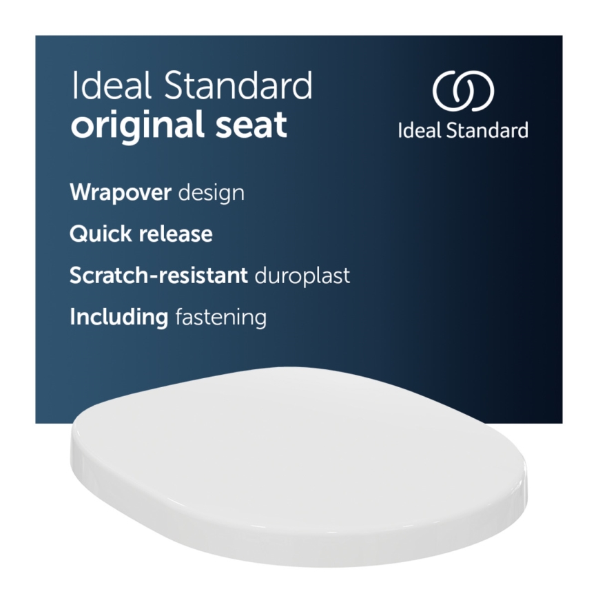 Ideal Standard E712801 - Toalettsits CONNECT vit