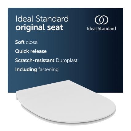 Ideal Standard E772401 - SoftClose-toalettsits CONNECT, vit