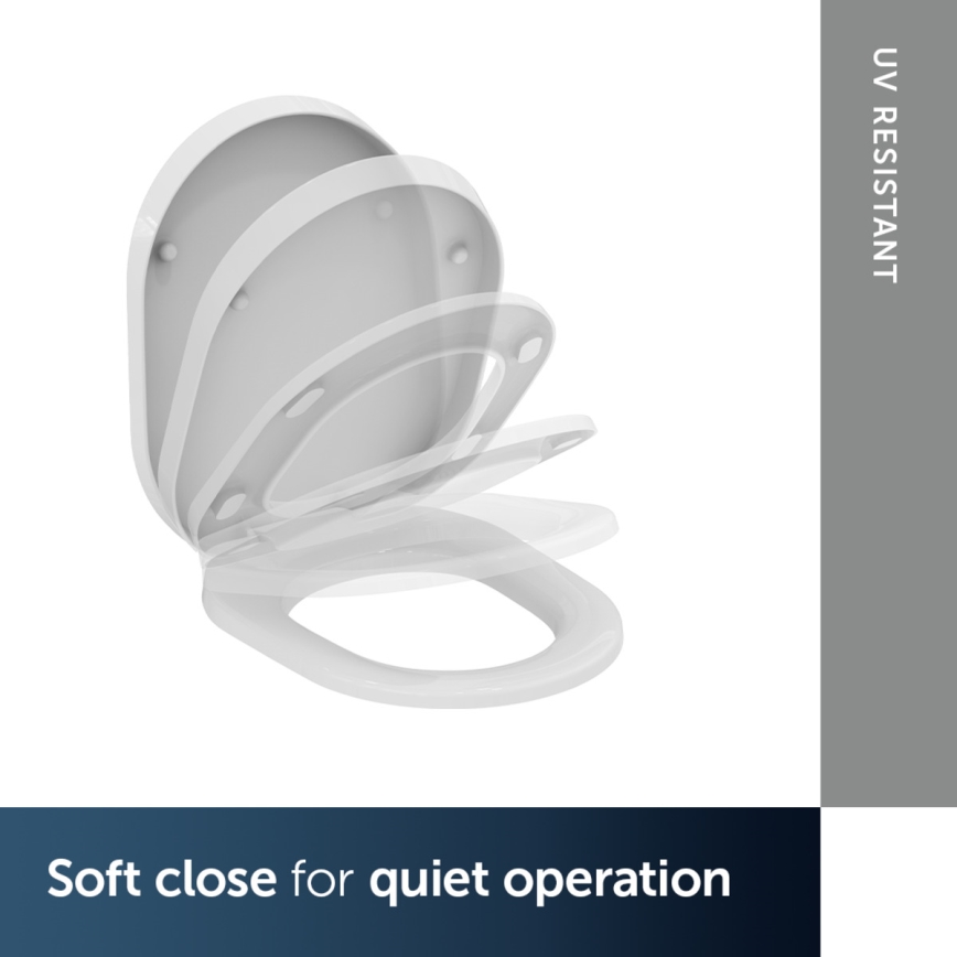 Ideal Standard K706101 - Toalettsits SoftClose TONIC vit