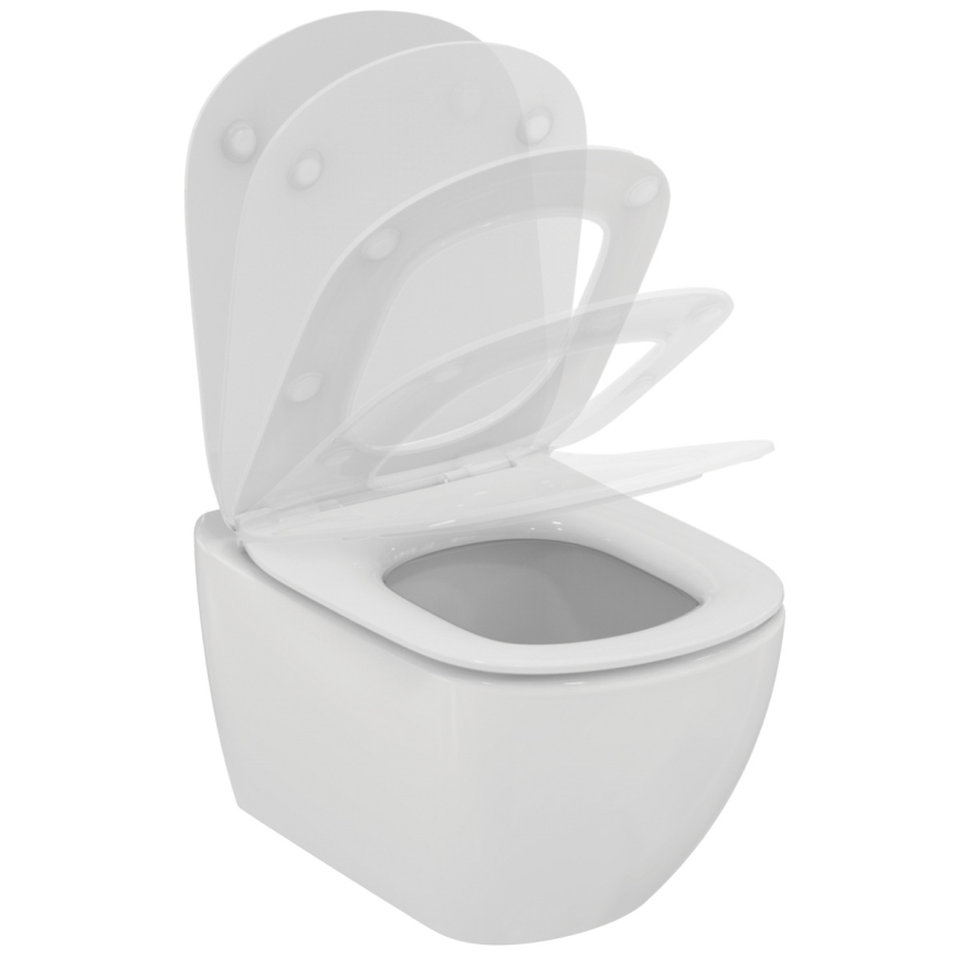 Ideal Standard T354601 - Vägghängd WC med SoftClose-sits TESI keramik/vit