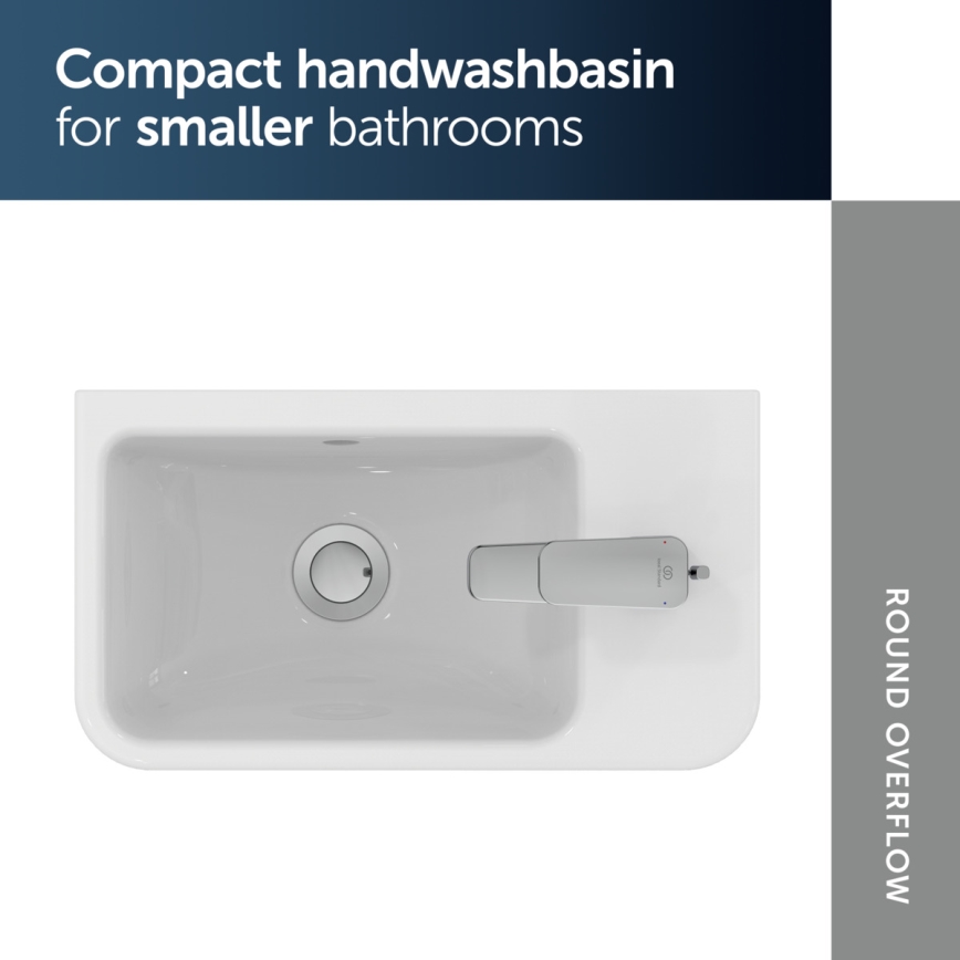 Ideal Standard T458601 -  Vägghängt tvättställ I.LIFE S 45x25 cm keramik/vit