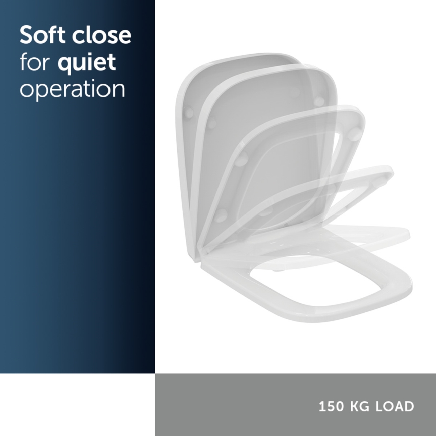 Ideal Standard T500301 - Toalettsits SoftClose I.LIFE B vit