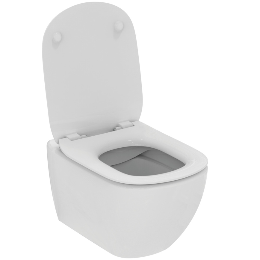 Ideal Standard T536001 - Vägghängd WC utan spolkant med SoftClose-sits TESI keramik/vit