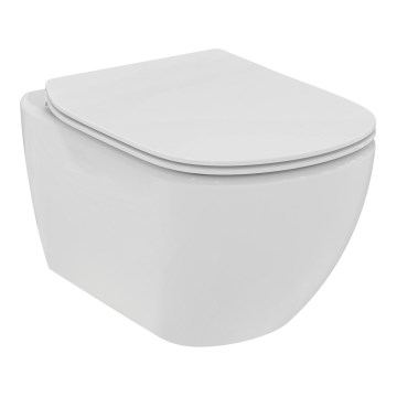 Ideal Standard T536001 - Vägghängd WC utan spolkant med SoftClose-sits TESI keramik/vit