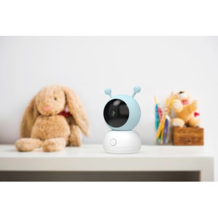 Smart babymonitor med rörelsesensor 2K 5V Wi-Fi, rosa/blå