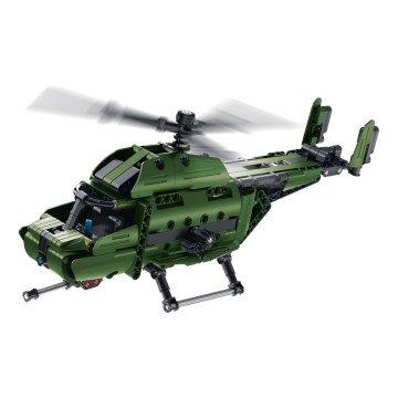 iM.Master - Byggsats: helikopter med mekaniskt drivsystem, 2-i-1, 393 delar