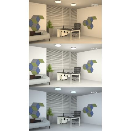 LED Dimbart takarmatur i tak 42W 230V 40 cm + fjärrkontroll