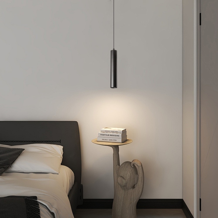 Ljuskrona med textilsladd PUNTO 1xGU10/9W/230V