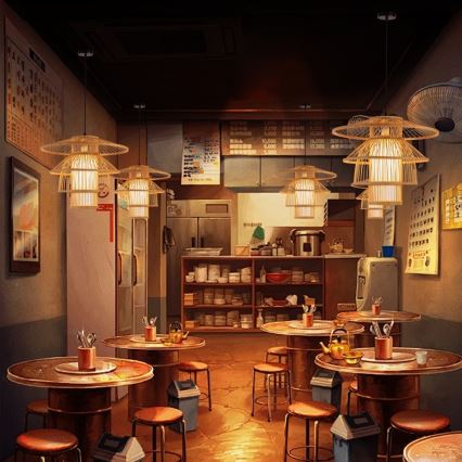 Ljuskrona med textilsladd PINCHOS 1xE27/40W/230V diameter 50 cm bambu