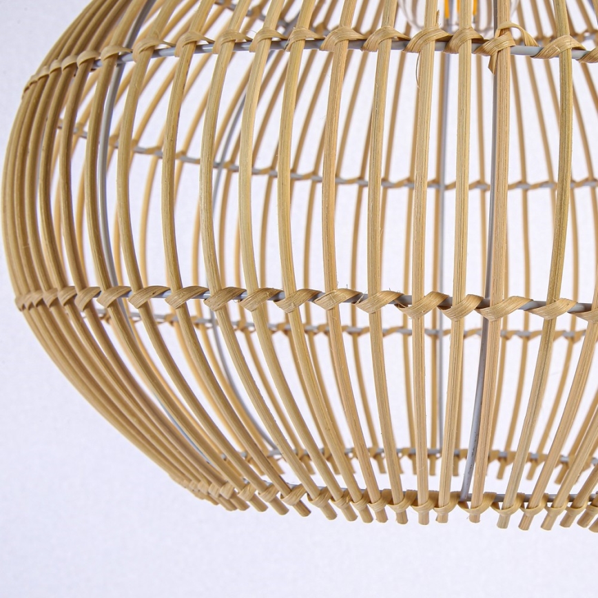 Ljuskrona med textilsladd PELO 1xE27/40W/230V diameter 40 cm rotting