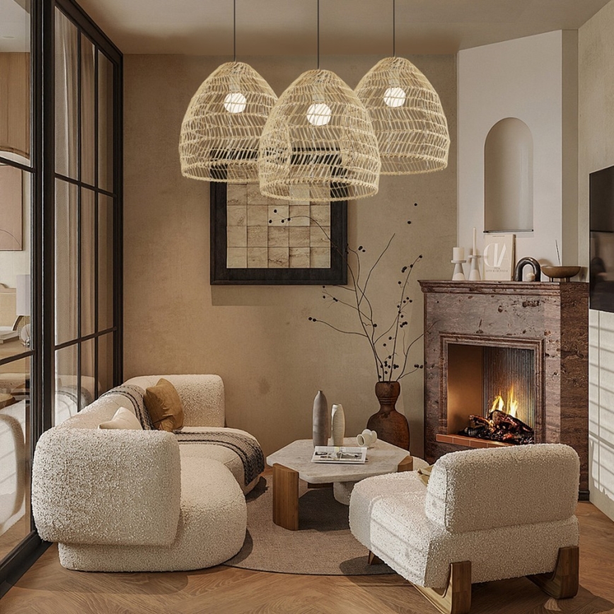 Takpendel med sladd BOHO DELICADO 1xE27/40W/230V Ø 38 cm