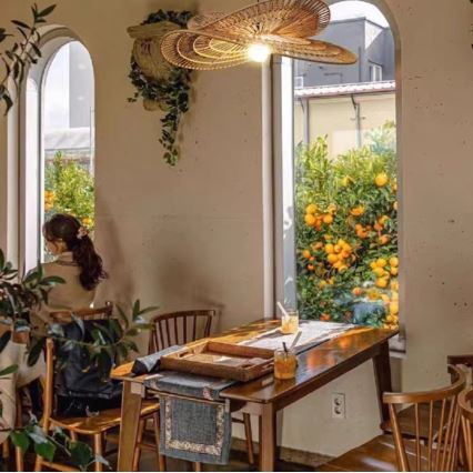 Ljuskrona med textilsladd MARIPOSA 1xE27/40W/230V diameter 80 cm jute