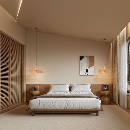 Immax 08290L - Ljuskrona med textilsladd SOMBRERO 1xE27/40W/230V diameter 80 cm rotting