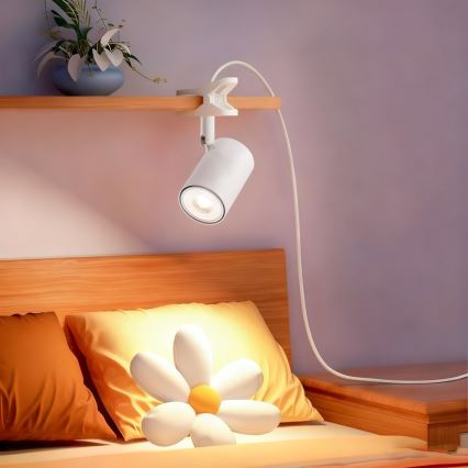 Klämlampa PUNTO 1xGU10/9W/230V vit