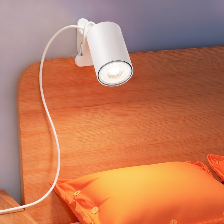 Klämlampa PUNTO 1xGU10/9W/230V vit
