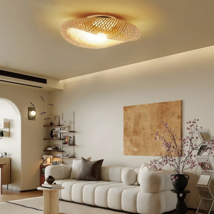 Taklampa BOHO HILO 1xE27/40W/230V Ø 80 cm