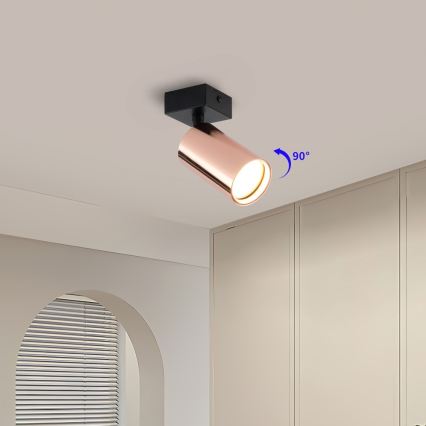 Spotlampa PUNTO 1xGU10/9W/230V roséguld
