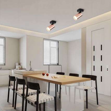 Spotlampa PUNTO 1xGU10/9W/230V roséguld