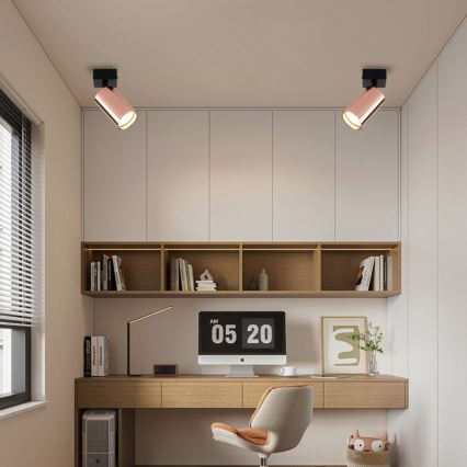 Spotlampa PUNTO 1xGU10/9W/230V roséguld