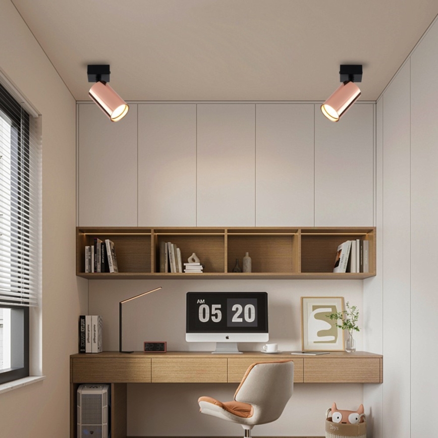 Spotlampa PUNTO 1xGU10/9W/230V roséguld