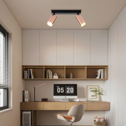 Spotarmatur PUNTO 2xGU10/9W/230V roséguld