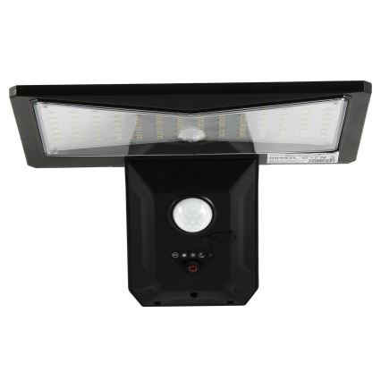 LED solcell väggbelysning med sensor LED/2,6W/5,5V IP65 1800 mAh svart