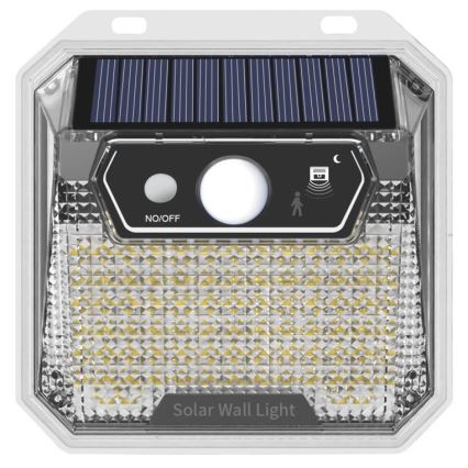 LED solcell väggbelysning med sensor LED/3W/5,5V IP65 1200 mAh