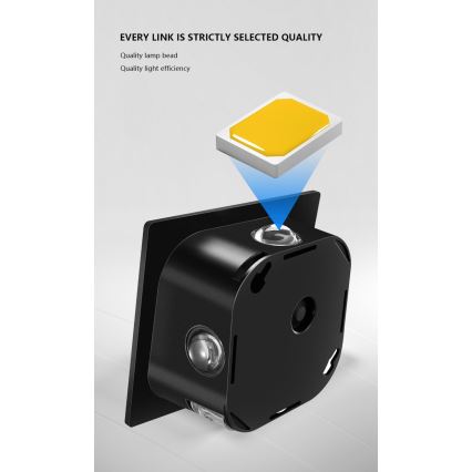 LED solcellsvägglampa med sensor LED/2W/5V IP54 1300 mAh