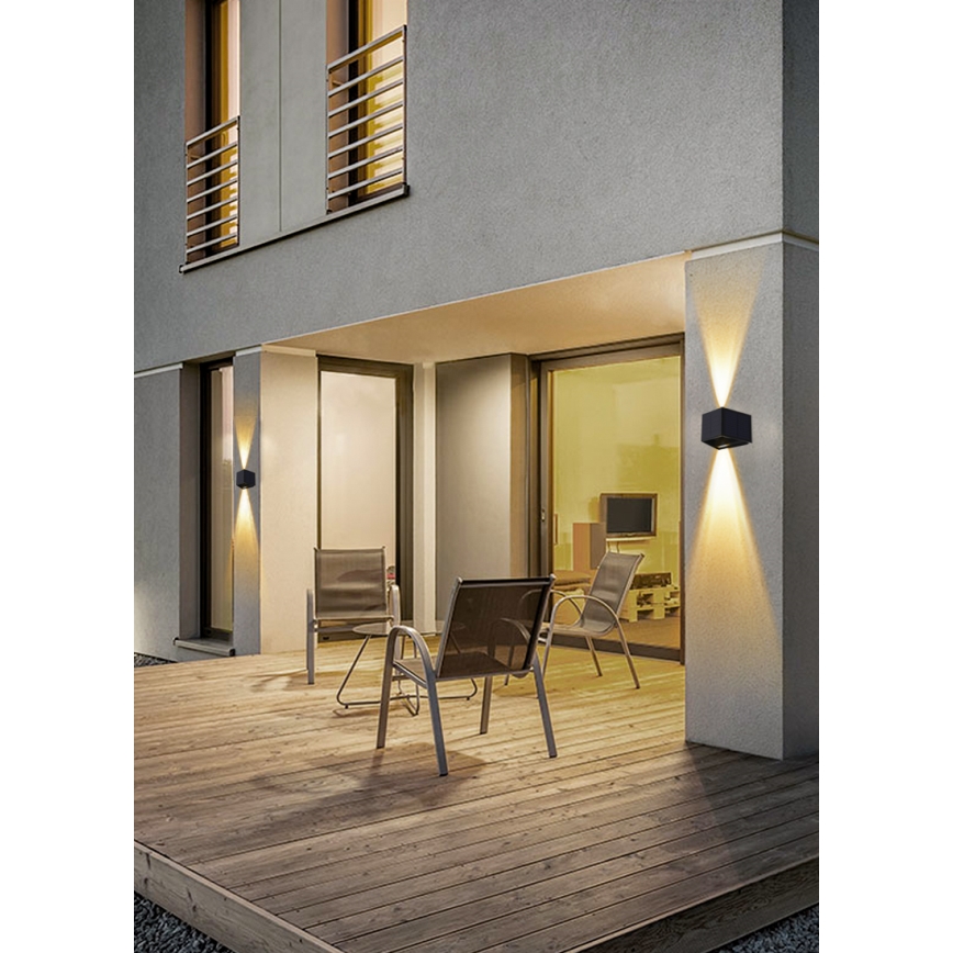 LED solcellsvägglampa med sensor LED/2W/5V IP54 1300 mAh