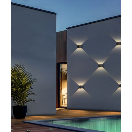 LED solcellsvägglampa med sensor LED/2W/5V IP54 1300 mAh