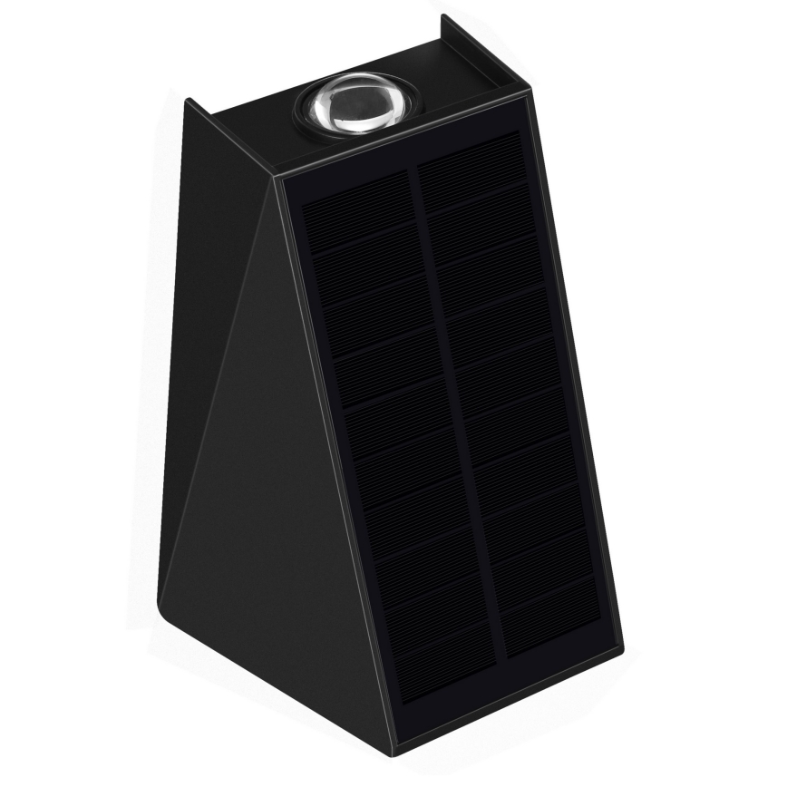 LED solcellsvägglampa med sensor LED/2W/5V IP54 1300 mAh