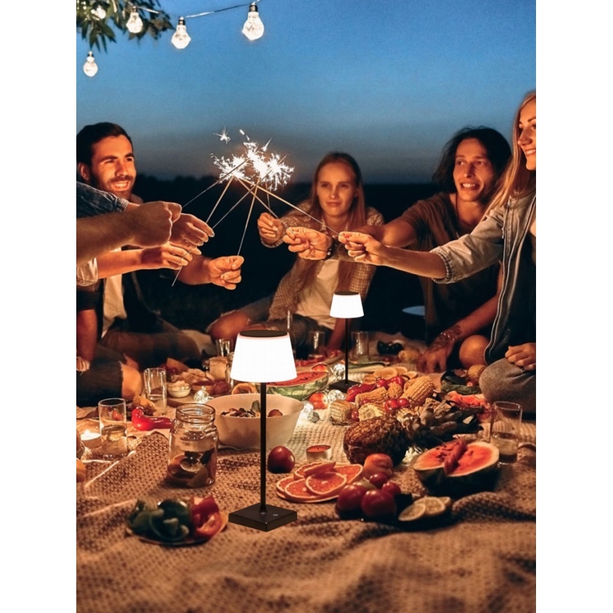 LED dimbar utomhus solarlampa med sensor LED/4W/5V IP44 3600 mAh