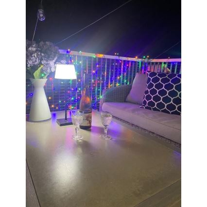 LED dimbar utomhus solarlampa med sensor LED/4W/5V IP44 3600 mAh