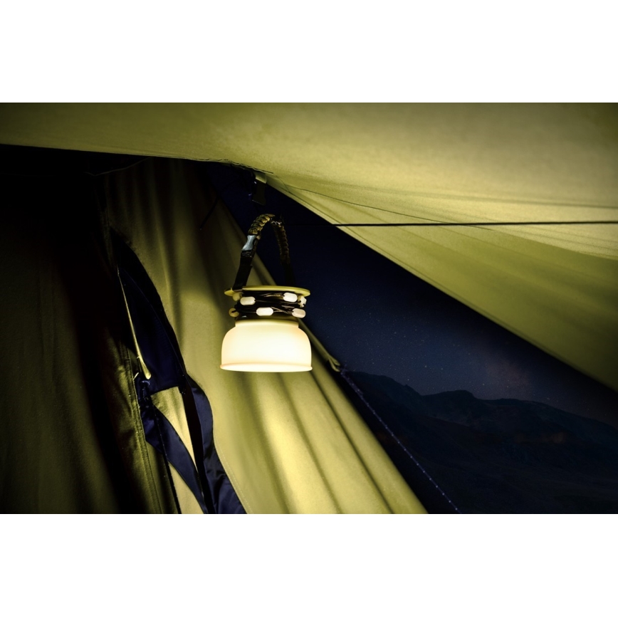 LED RGB Bärbar solcells-laddningslampa med LED-slinga LED/10W/5V 3600 mAh IP65 3600 mAh